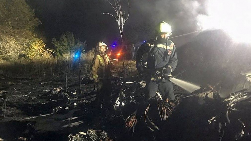 Ukraine kết thúc tìm kiếm nạn nhân thảm kịch rơi máy bay An-26